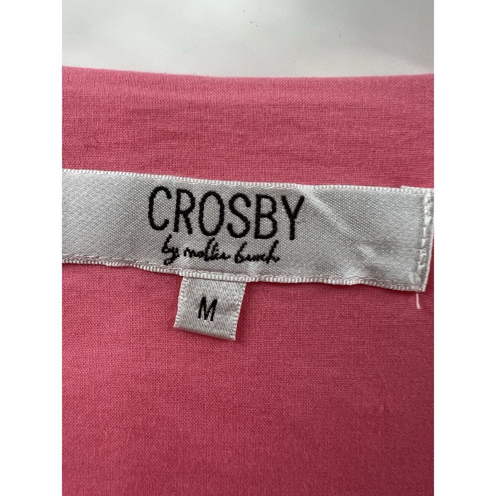 Crosby by Molly Burch Women’s Brawley Dress Pink Bellini Color block Size Medium - Picture 4 of 9